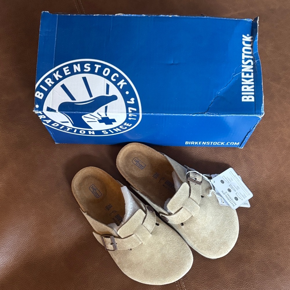 Birkenstock Suede Boston - Size 35